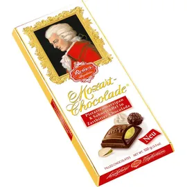 schokolade-tafel Mozart Schokolade gefüllt mit Pistazien Marzipan Trüffel 100 g