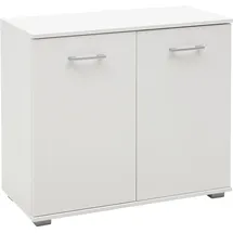 Priess Hochkommode Lindau 82 x 71 x 38 cm Braun / Weiß
