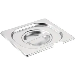 Equipementpro – GN 1/6 Edelstahldeckel mit Vogue-Kerbe