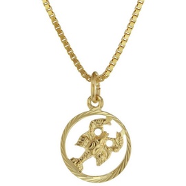 trendor 75990-07 Sternzeichen Krebs 333 Gold + goldplattierte Kinder-Halskette
