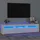 vidaXL TV-Schrank mit LED-Leuchten 180x35x40 cm Weiß Holz