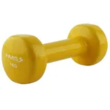 HMS Kurzhantel Gusseisen mit Vinylbeschichtung 1 kg gelb