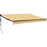 vidaXL Markise 400 cm gelb/weiß