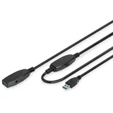 Digitus USB-A auf USB-A 10 m Schwarz