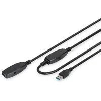 Digitus USB-A auf USB-A 10 m Schwarz