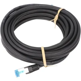 goobay CAT 6A Patchkabel, S/FTP PiMF, Schwarz