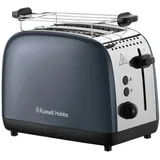 Russell Hobbs Toaster 2 Scheiben] 6 Stufen Brötchenaufsatz, Grau