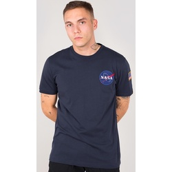 Alpha Industries Space Shuttle T-Shirt, blau, Größe S für Männer