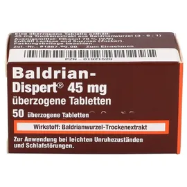 CHEPLAPHARM Arzneimittel GmbH BALDRIAN DISPERT 45 mg überzogene Tabletten 50 St