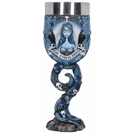 Nemesis Now Corpse Bride Kelch Emily 21 cm - Blau/Silber/Schwarz