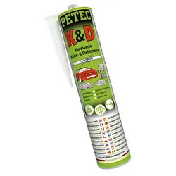 PETEC 94530 K&D Karosserie Klebe-& Dichtmasse Weiß Kartusche 310ml