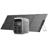 EcoFlow EF ECOFLOW DELTA 3 Plus Tragbare Powerstation 1 024 Wh mit 220 W Solarpanel, 1 000 W Solareingang, LiFePO4 Batterie, Solargenerator für Notstrom, Camping, Outdoor & Wohnmobil