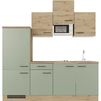 Flex-Well Küchenzeile Cara 210 cm grün