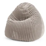 Sitting Point Sitzsack Beanbag Raya XL Stoff Grau Taupe