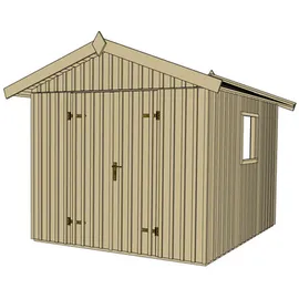 Weka Schwedenhaus 348/349 2,46 x 2,4 m schwedenrot