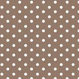 babrause® Baumwollstoff Punkte Braun Webware Meterware Popeline OEKOTEX 150cm breit - Ab 0,5 Meter