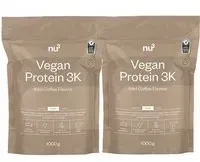 nu3 Vegan Protein 3K Café froid Poudre 2x1000 g