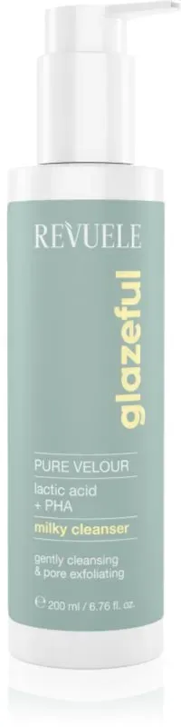 Revuele Glazeful Milky Cleanser Pure Velour sanfte Reinigungsmilch mit Peeling-Effekt 200 ml