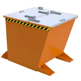 Bauer Südlohn Kippbehälter Leder 550 l Gelborange