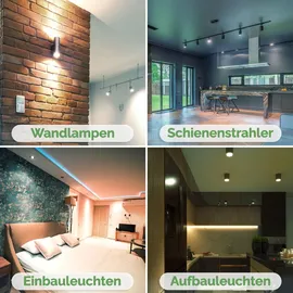 Lumiled GU5.3 LED Lampen Leuchtmittel, Spot 10 Stück Set, MR16 6W entspricht 50W, 6500K Kaltweiß 580 Lumen, 120° Abstrahlwinkel Spots kalt