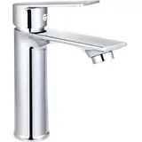 Crezuo Waschtischarmatur, Warm- Und Kaltwasser Einstellbar, Chrom-finish