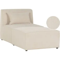 Chaiselounge Cord hellbeige LEMVIG