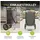 Juskys 3in1 Einkaufstrolley Grau 56 L