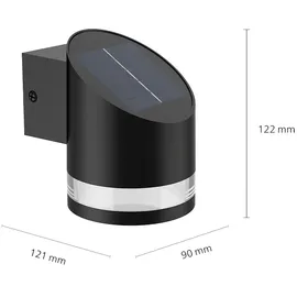 Philips Solarleuchte Kunststoff 12,2 cm inkl. Dämmerungssensor schwarz