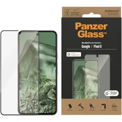 PANZERGLASS Displayschutzfolie "Displayschutz Google Pixel 8 - Ultra-Wide Fit", transparent, B:6,47cm H:0,02cm T:14,4mm, Displayfolien, Kratz-& Stoßfest,Antibakteriell,Berührungsempfindlich,Simpel Anbringen