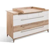 Paidi Wickelaufsatz Remo Holzoptik Eiche Bordeaux