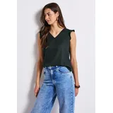 STREET ONE V-Neck Top grün 34