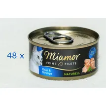 Miamor Feine Filets Thun & Shrimps 48 x 80 g