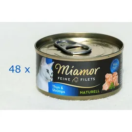 Miamor Feine Filets Thun & Shrimps 48 x 80 g