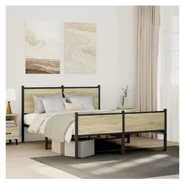 vidaXL Metallbett 140 x 200 cm Braun