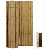 Sichtschutz Bambus Zaun Gartenzaun Windschutz Bambusmatte Halbschalen BARU (HxB)
