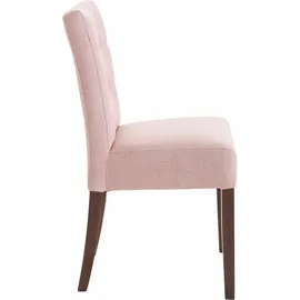 Home Affaire 4-Fußstuhl »Talia«, (Set), 2 St., Webstoff, rosa