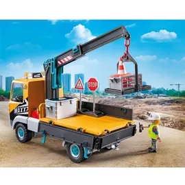 Playmobil Action Baustellen-LKW mit Kran 71750