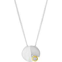 Celesta Kette mit Anhänger CELESTA Silber/Weiß
