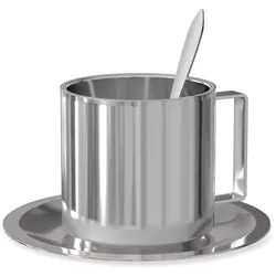 Nichba Design - Kaffeeset Americano, Edelstahl (3-tlg.)