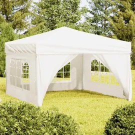 vidaXL Partyzelt Faltbar mit Seitenwänden Taupe 3 x 6 m
