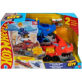 Hot Wheels City Ultimativer 2-in-1 Drachen Transporter