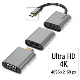Hama 6in1 USB-C Multiport Adapter Anthrazit