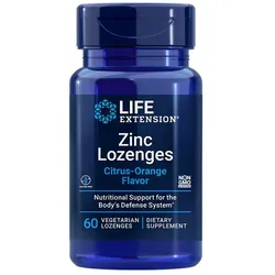 Life Extension Zinc Lozenges (Citrus-Orange Flavor) (60Lutschtabletten)