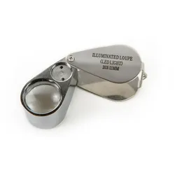 HBM Taschenlupe / Handlupe 20 x Vergrößerung