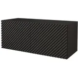 altdecor Zeno Lowboard 100 cm x 40 cm x 40 cm Schwarz/Weiß Holzwerkstoff