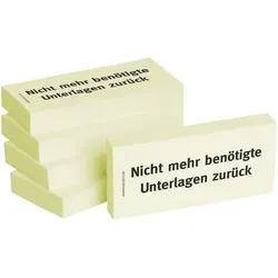 Haftnotiz Nicht mehr ben.Unter 75x35mm 5Bk