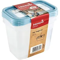 KEEEPER Tiefkühldosenset blau 15,5 x 10,5 x 11,5 cm 3 x 1 l