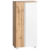 Held Midischrank Varese 65 x 130 cm Weiß/Eiche