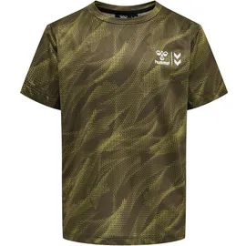 hummel Noah Kurzarm-t-shirt - Dark Olive - 5 Jahre