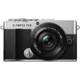 OM System E-P7 silber + M.Zuiko 14-42 mm EZ schwarz